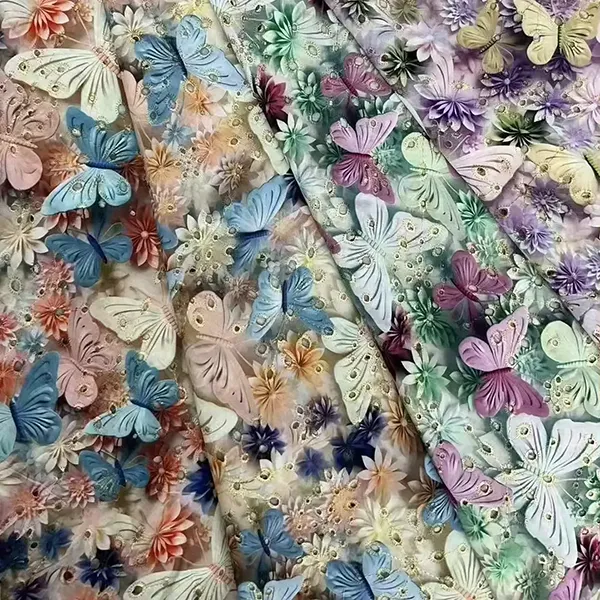 White Cotton Lace Embroidery Eyelet Fabric For Dress