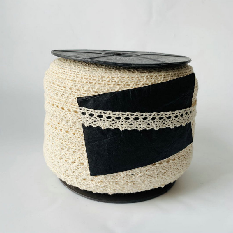 White 100% Narrow Cotton Lace Trim Crochet Embroidery Lace